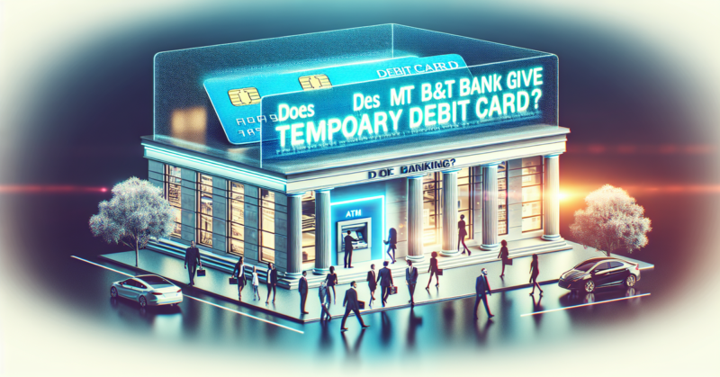 Does M&T Bank Give Temporary Debit Cards