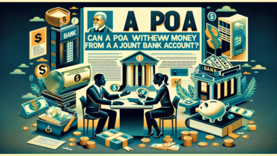 Can a Poa Withdraw Money From a Joint Bank Account