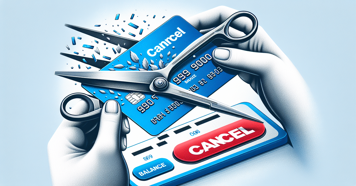 Can I Cancel Credit Card With Balance