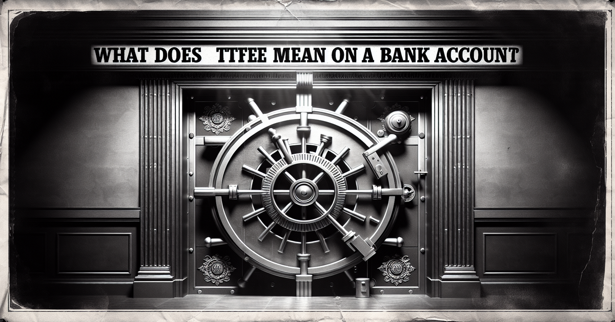 What Does Ttee Mean on a Bank Account