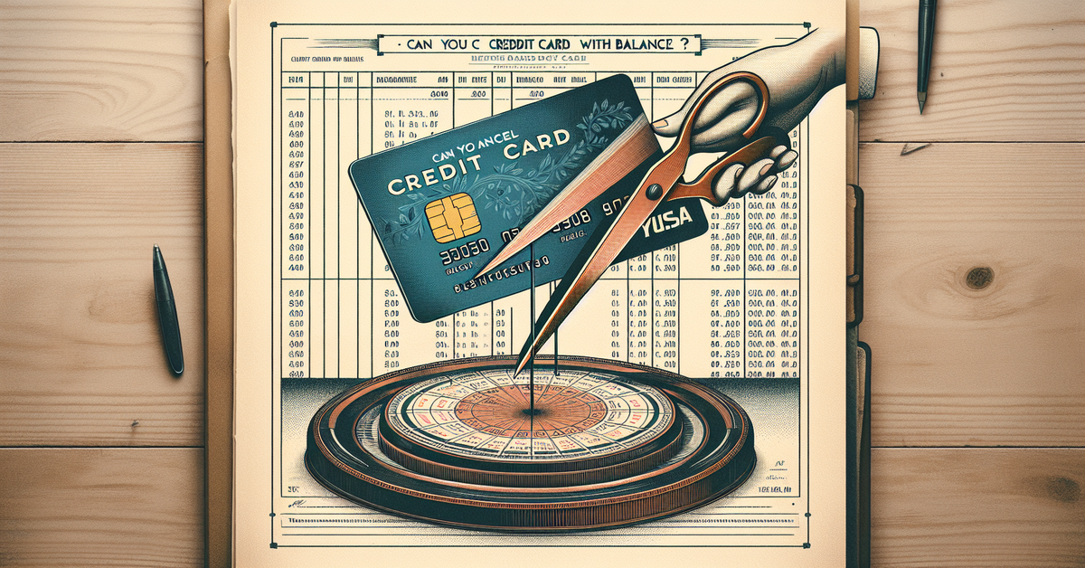 Can You Cancel Credit Card With Balance