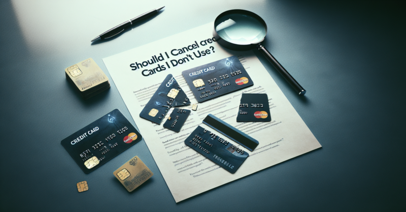 Should I Cancel Credit Cards I Don't Use