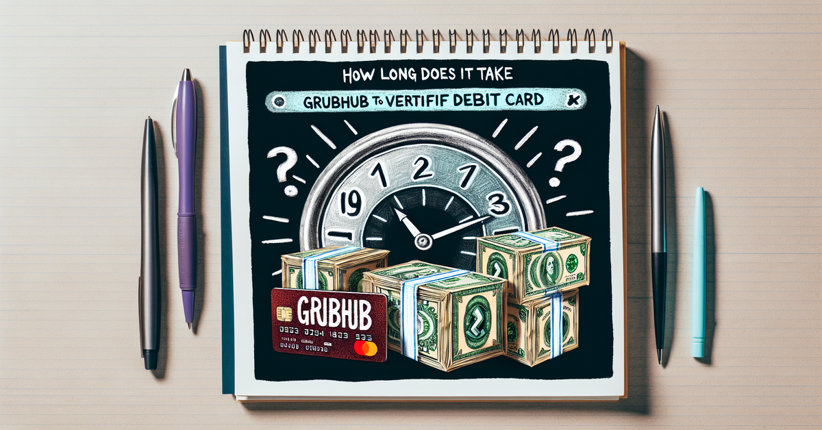 How Long Does It Take Grubhub to Verify Debit Card
