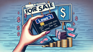 Where Can I Sell a Lowe's In-Store Credit Card