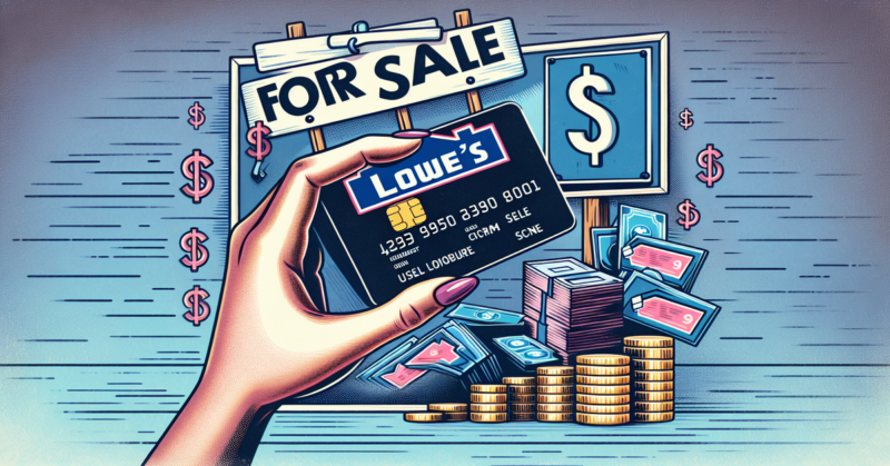Where Can I Sell a Lowe's In-Store Credit Card
