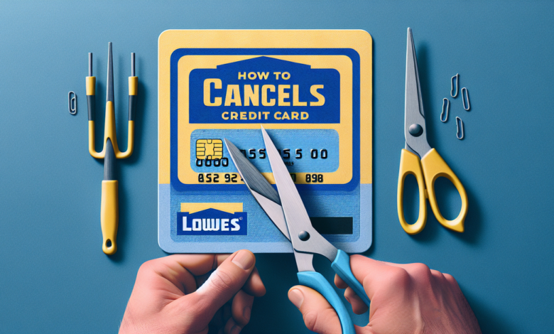 How to Cancel Lowes Credit Card