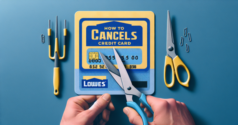 How to Cancel Lowes Credit Card