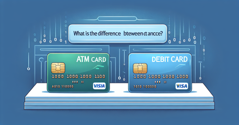 ATMとデビットカードの違いは何ですか？