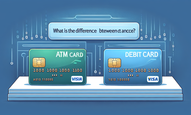 What Is the Difference Between Atm and Debit Card