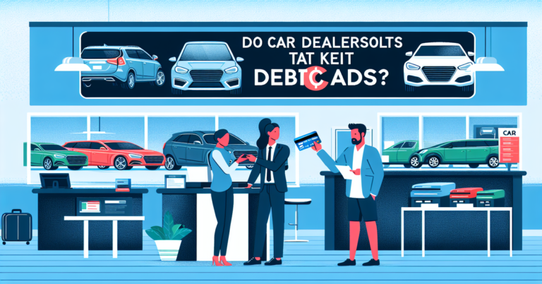 自動車ディーラーはデビットカードを受け付けているか