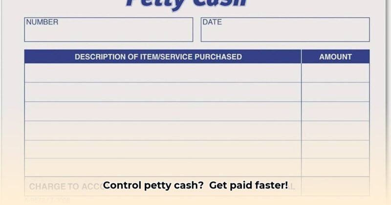 A Form Showing Proof of a Petty Cash Payment.