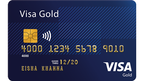 Une photo d'une carte Visa