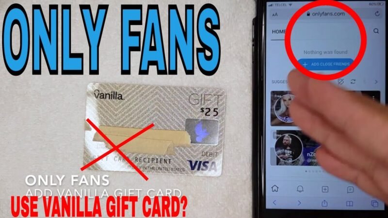 Can I Use a Visa Gift Card on Onlyfans