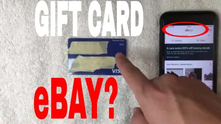 ¿Puedo usar una tarjeta de regalo Visa en eBay?