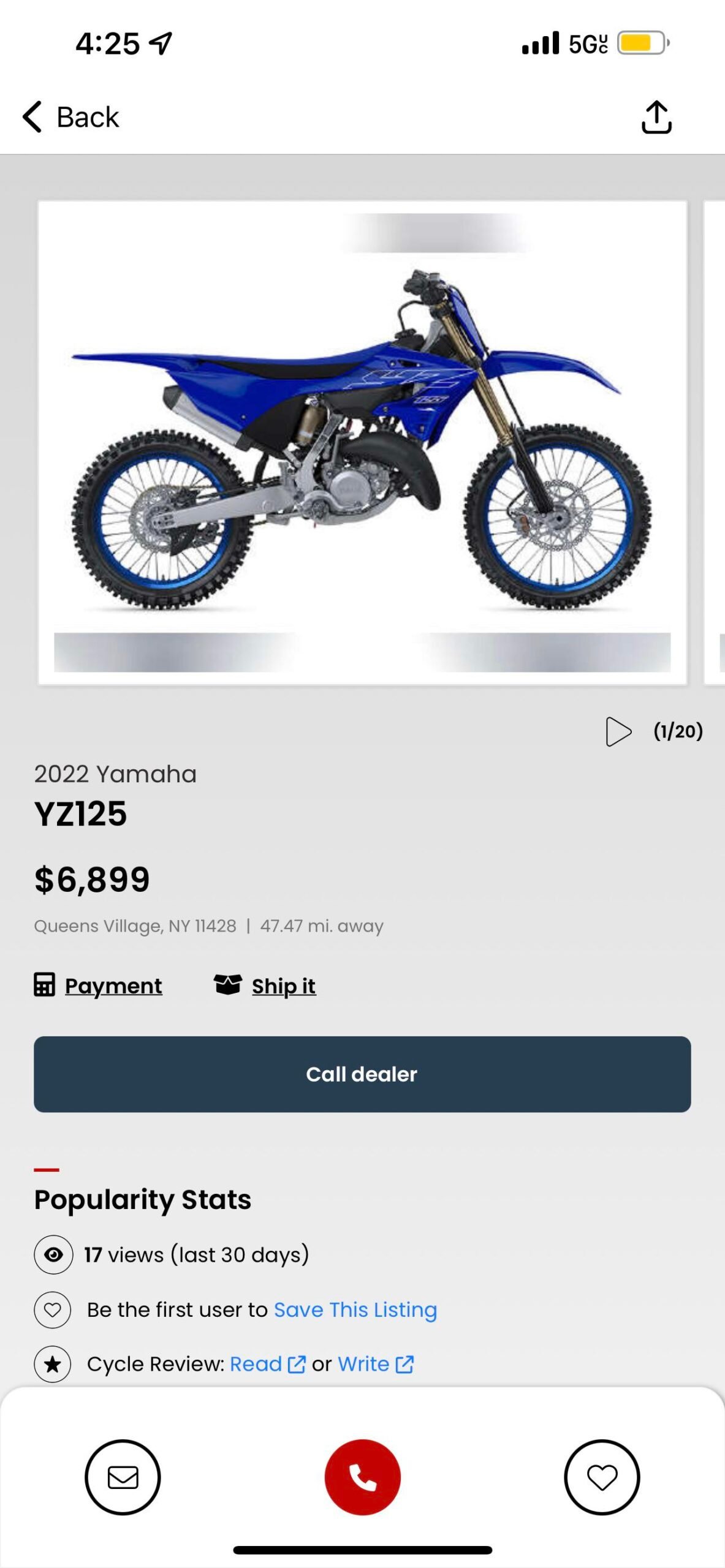 Can You Put a down Payment on a Motorcycle
