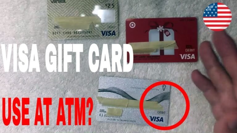 Pouvez-vous utiliser une carte-cadeau Visa à un guichet automatique ?