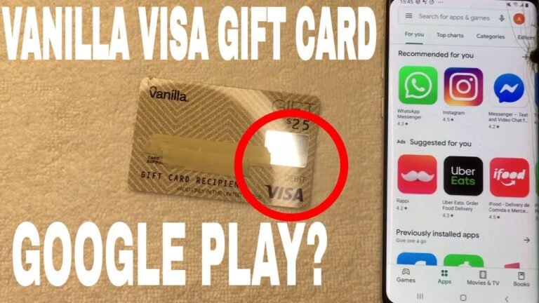 Pouvez-vous utiliser une carte-cadeau Visa sur Google Play ?