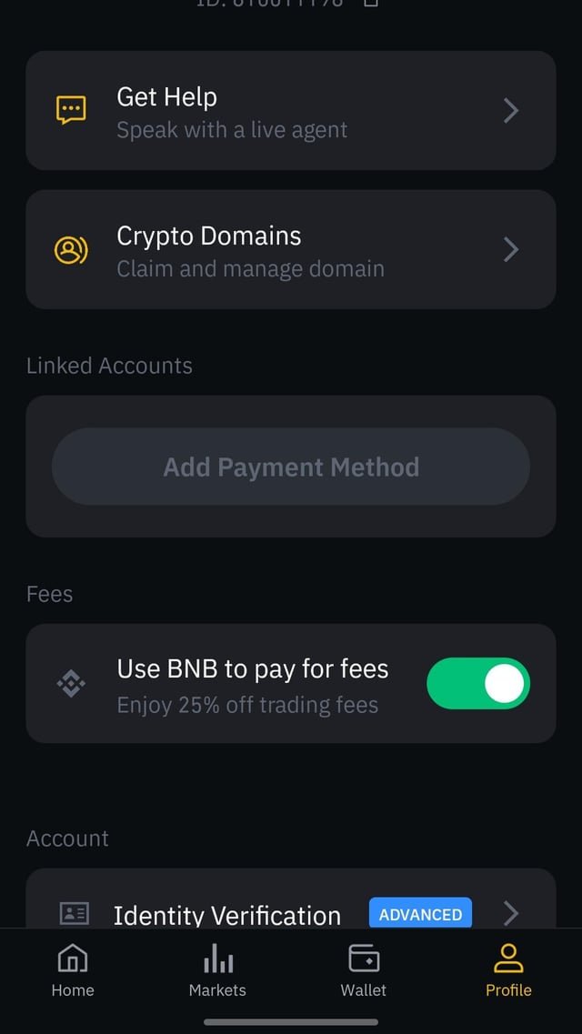 Can'T Add Payment Method Binance