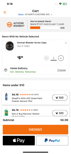 Does Autozone Have Payment Plans