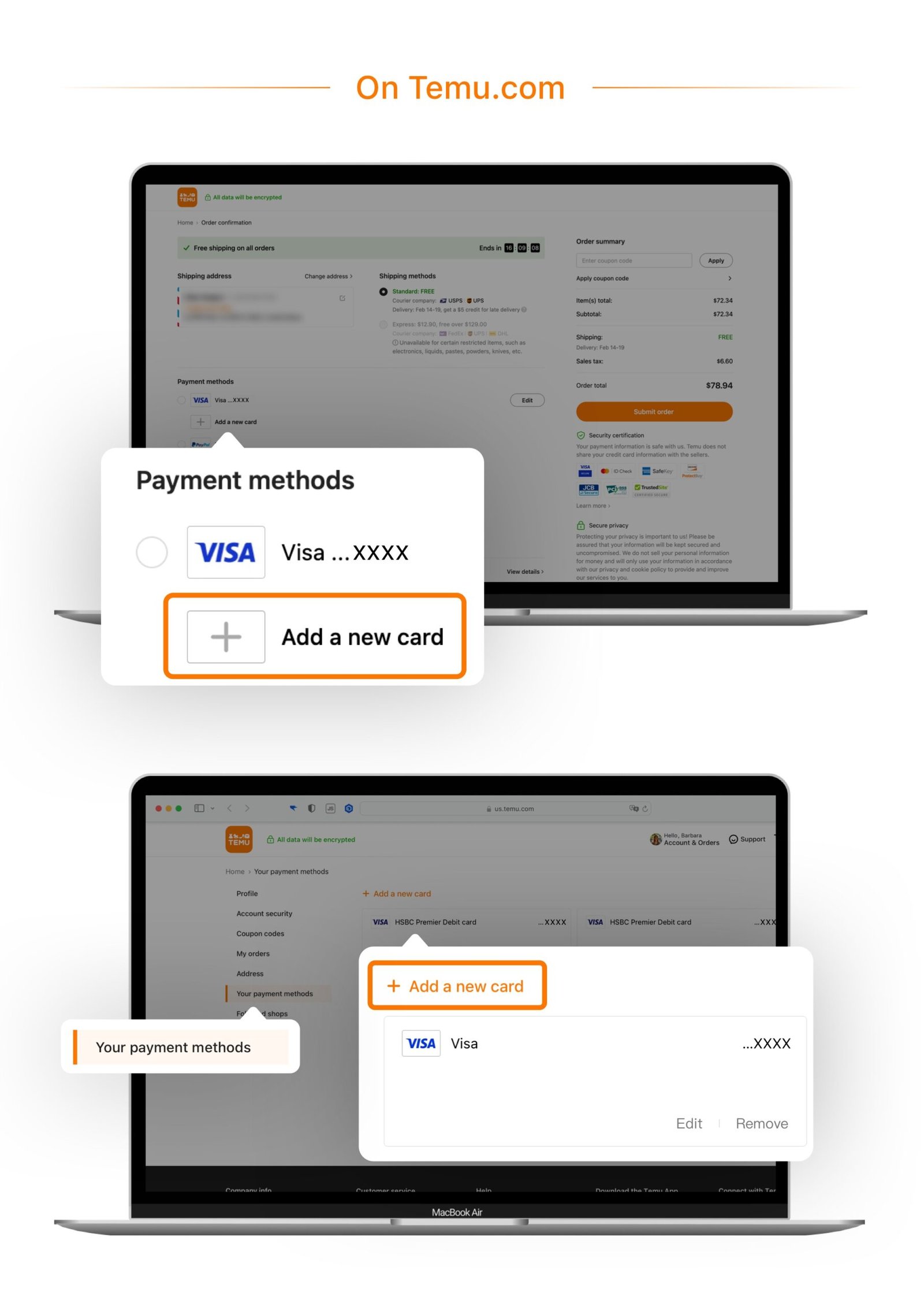 Does Temu Accept Vanilla Visa Gift Cards