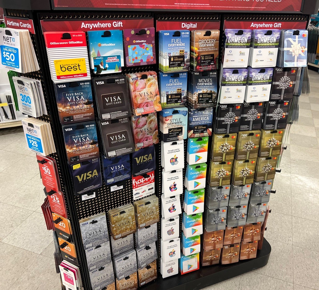 Does Tj Maxx Sell Visa Gift Cards