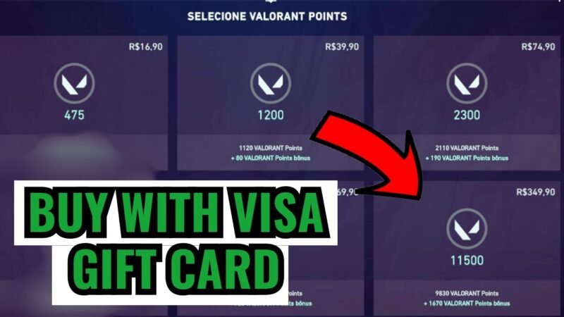 Does Valorant Accept Visa Gift Cards