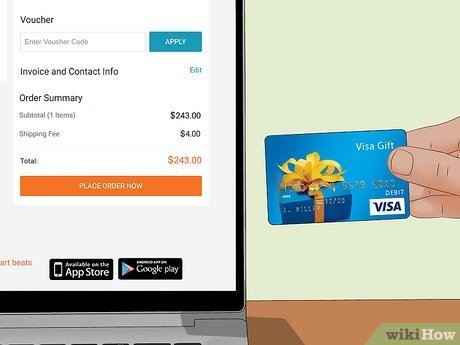 Visaデビットギフトカードをオンラインで使う方法