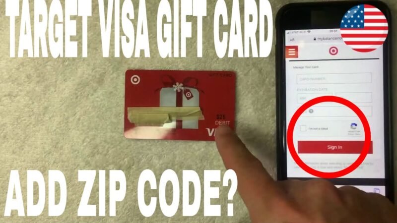 How to Add Zip Code to Visa Gift Card