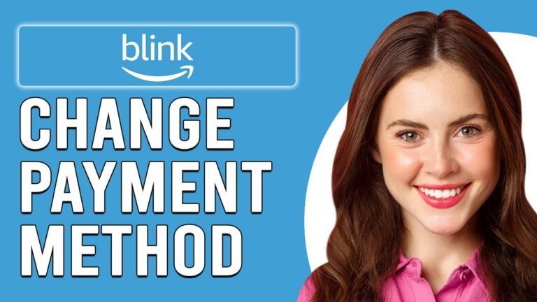 Comment changer de méthode de paiement Blink