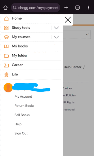 How to Remove Payment Methods from Chegg