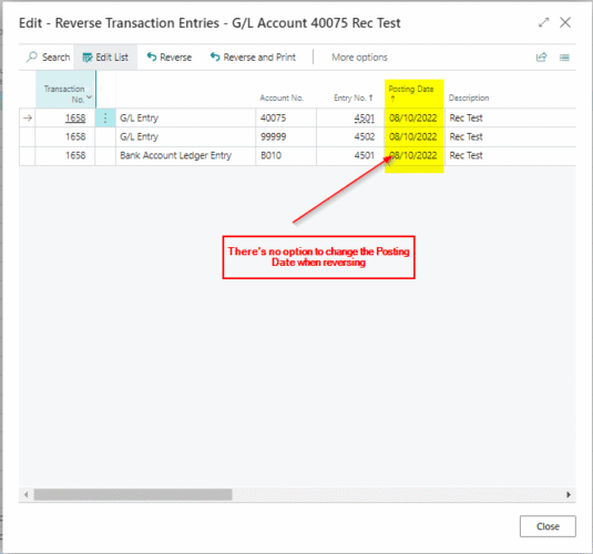 How to Reverse a Payment Journal in D365