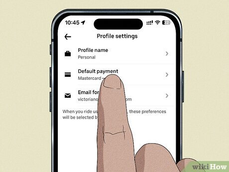 How to Set Uber Default Payment