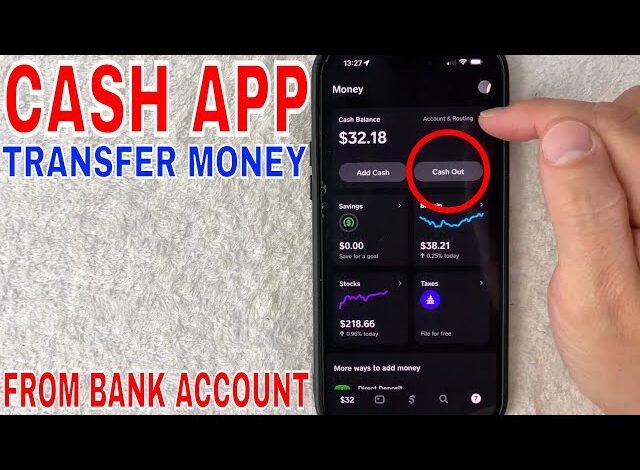 How to Transfer Money from Bank Account to Cash App
