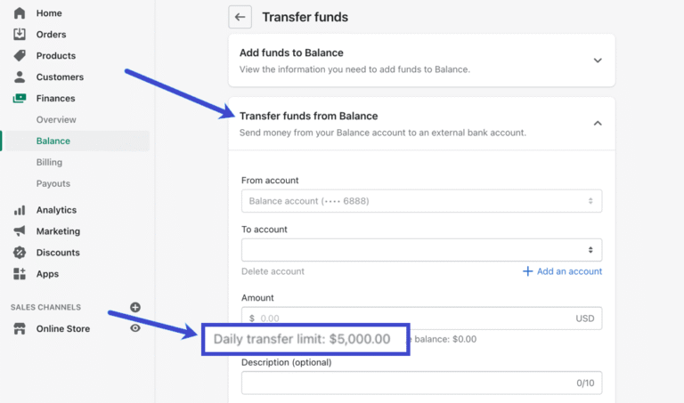 Comment transférer de l'argent Shopify vers un compte bancaire
