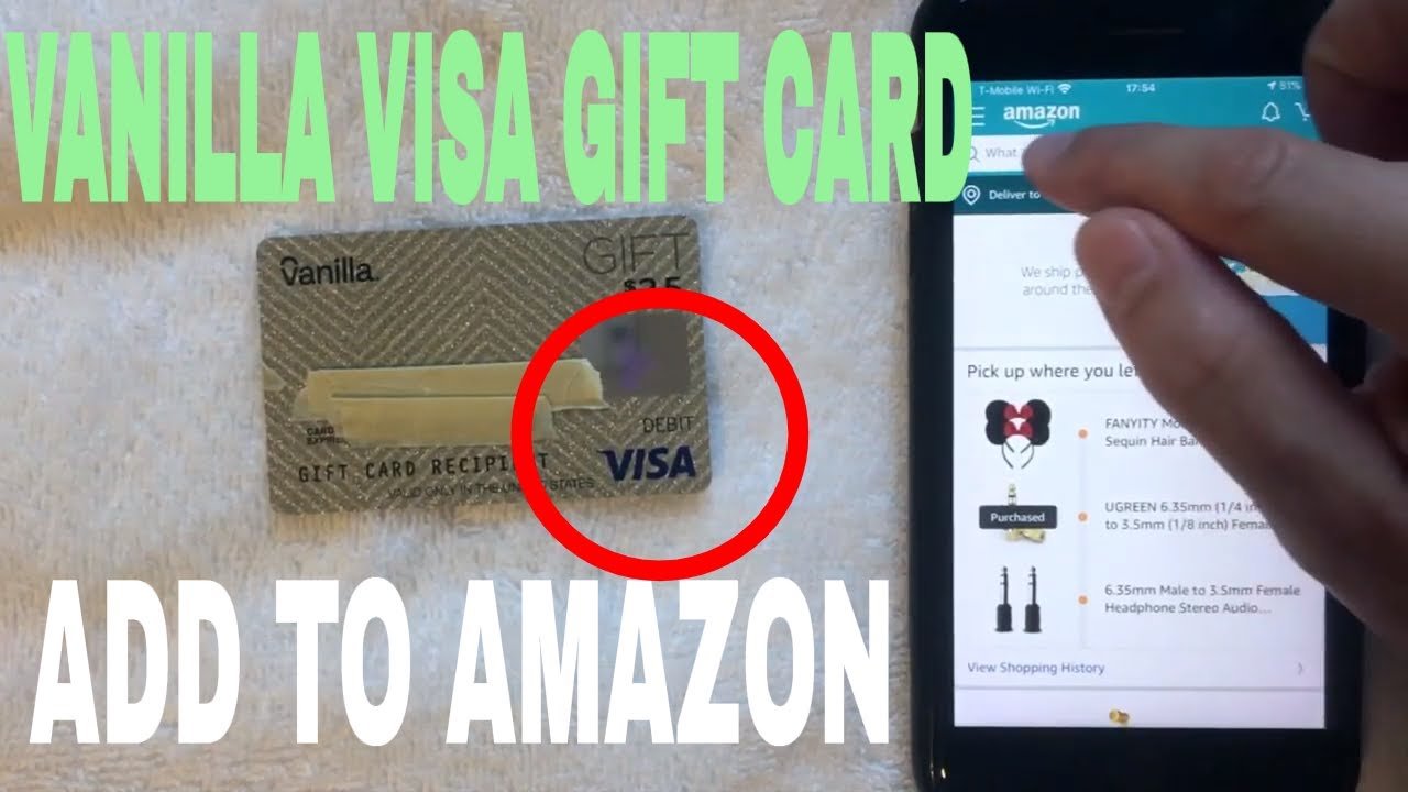 How to Use a Visa Vanilla Gift Card on Amazon