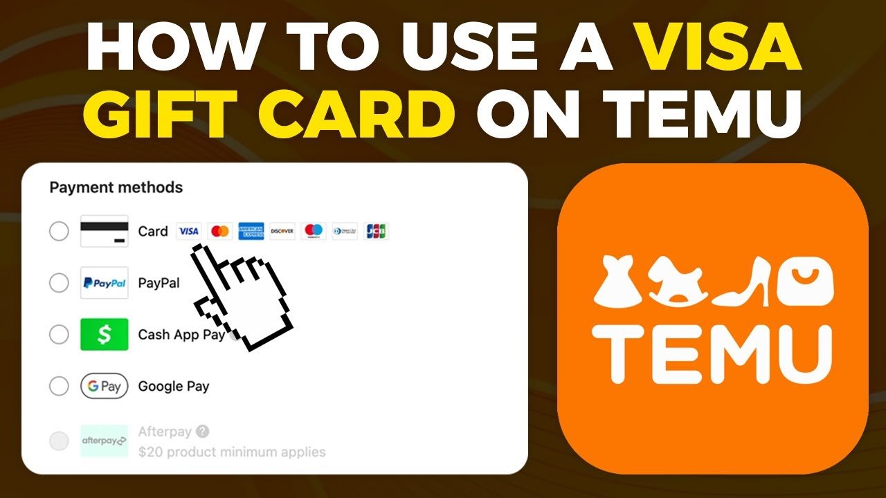 How to Use Visa Gift Card on Temu