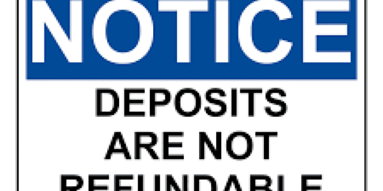 Is a down Payment Refundable
