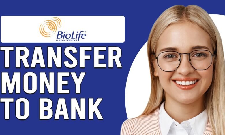 Transfer Money from Biolife Card to Bank Account