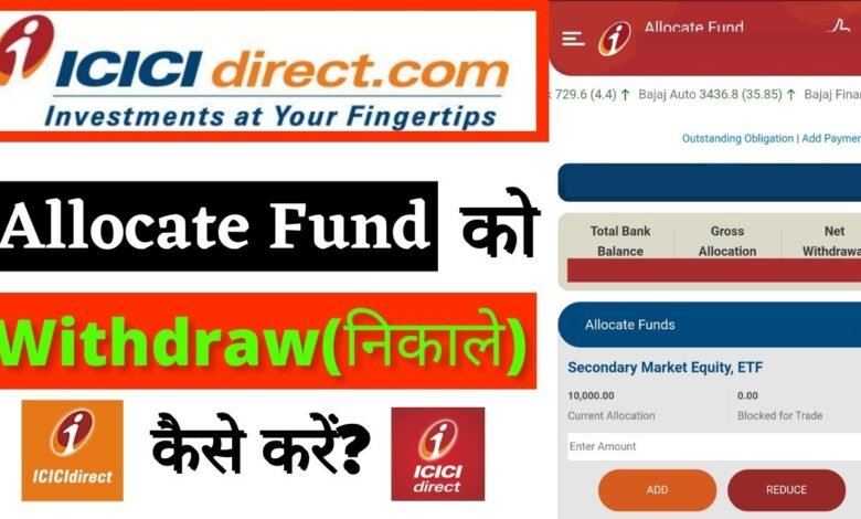 Transfer Money from Icici Direct to Bank Account