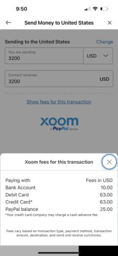 Transfer Money to Landlords Bank Account