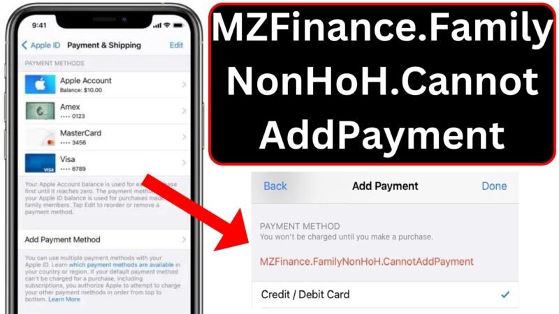What Does Mzfinance.Familynonhoh.Cannot Add Payment