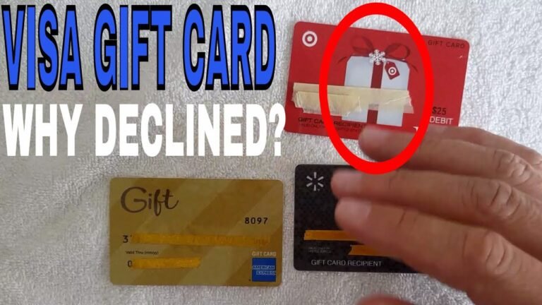 Pourquoi ma carte-cadeau Visa est-elle refusée ?