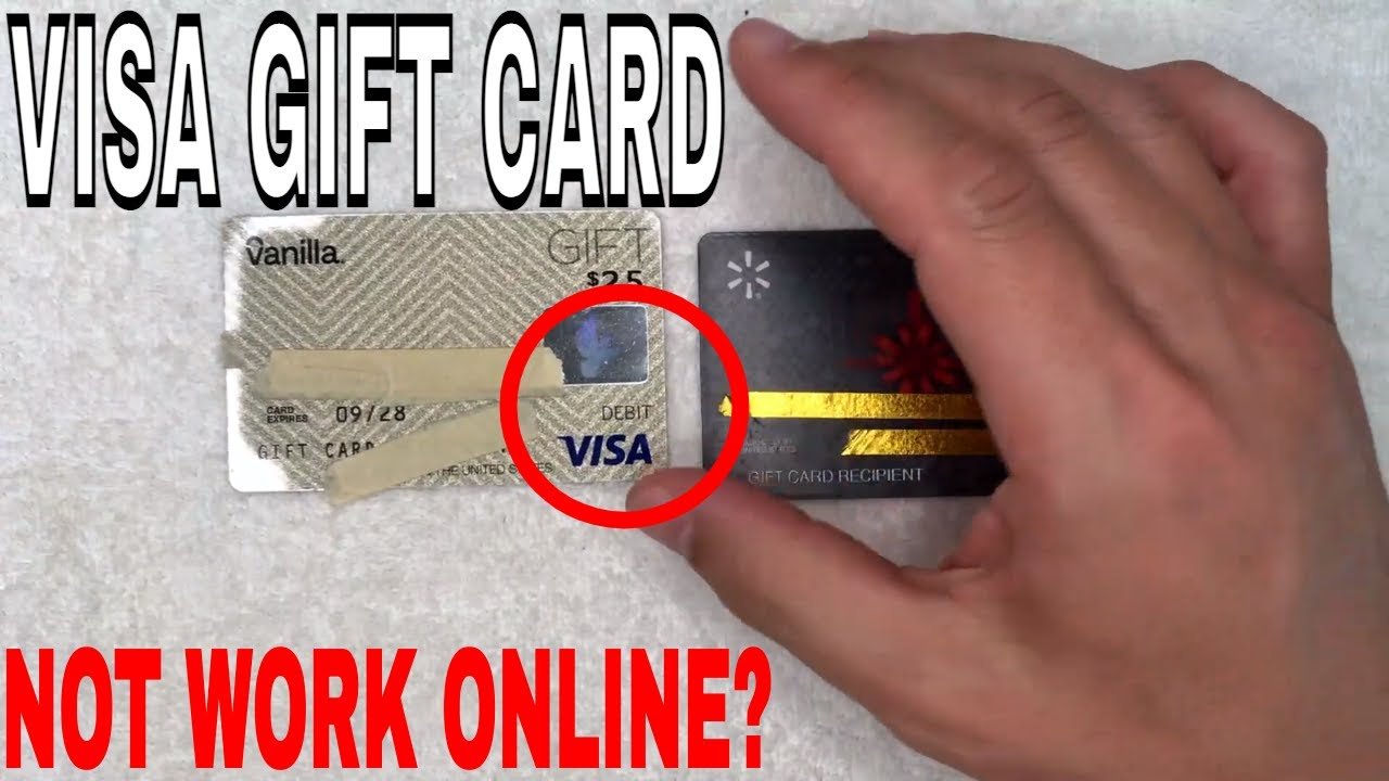 Why is My Visa Gift Card Not Working