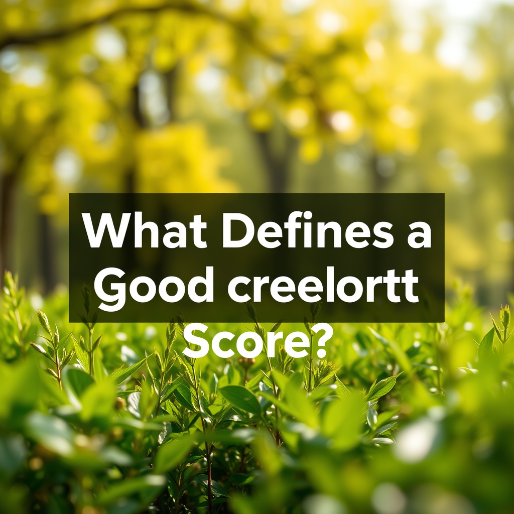 What Defines a Good Credit Score? - a good credit score