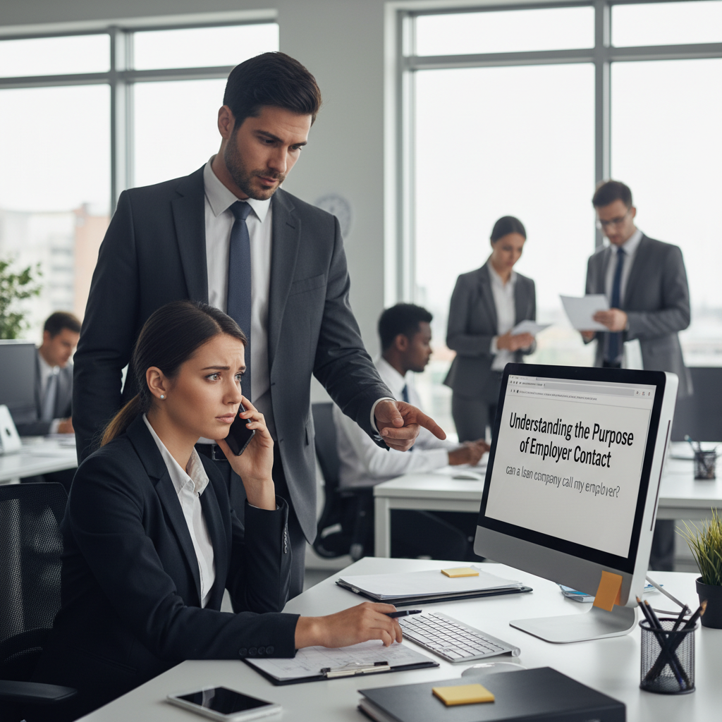 Understanding the Purpose of Employer Contact - can a loan company call my employer