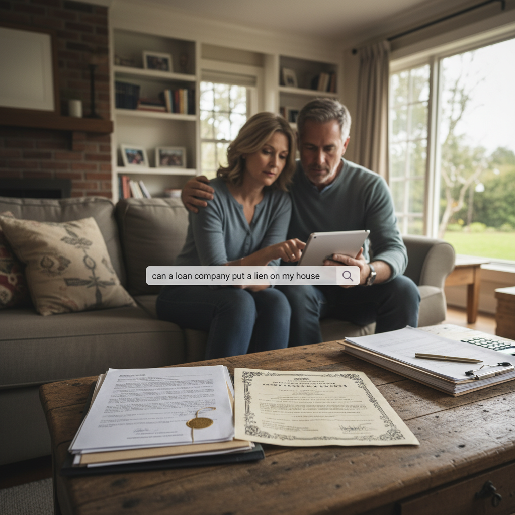 Understanding Liens - can a loan company put a lien on my house
