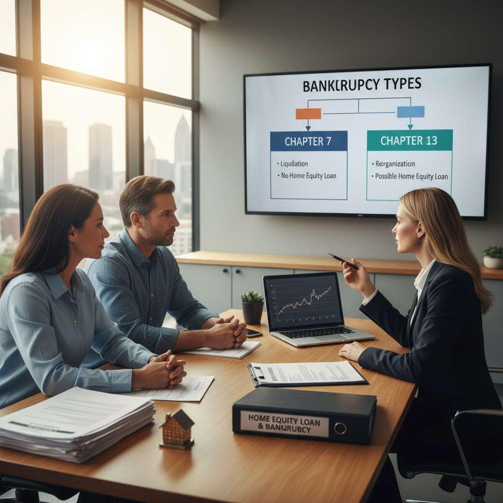 Understanding Bankruptcy Types - can you get a home equity loan with bankruptcies