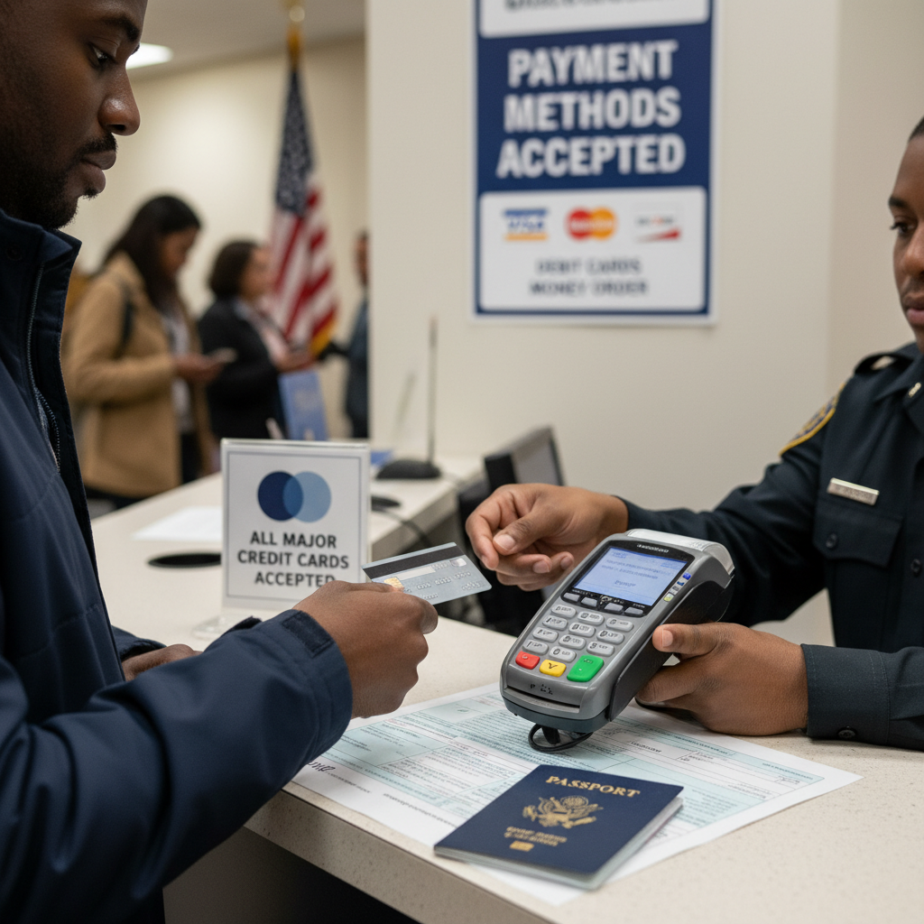 Payment Methods Accepted - can you pay passport fees with credit card
