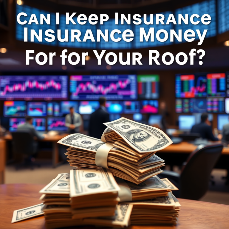 Can I Keep Insurance Money for My Roof?