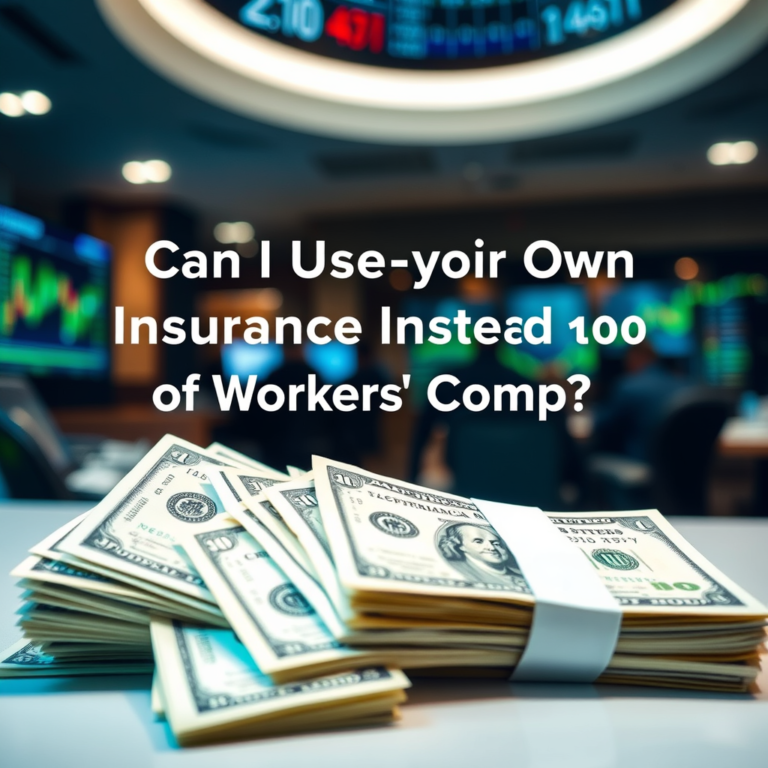 **Can I Use My Own Insurance Instead of Workers’ Comp?**
